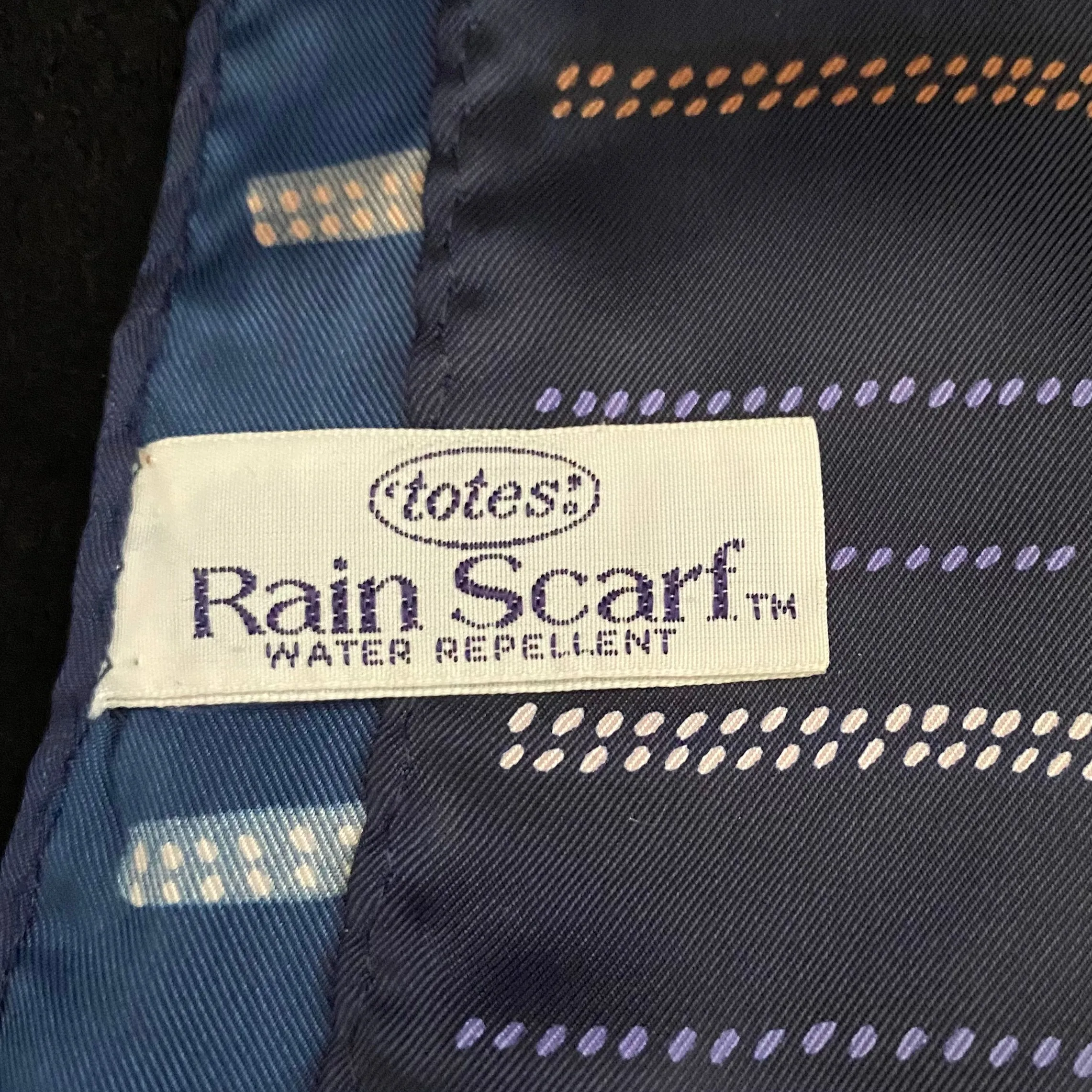 1980s Totes Rain Scarf