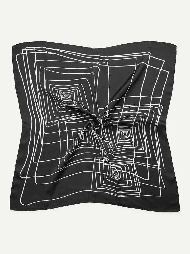 Abstract Line Print Bandana