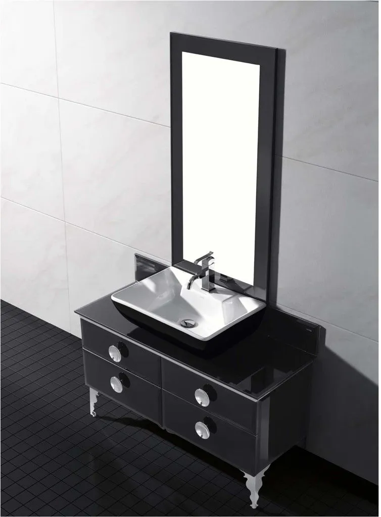 Aquamoon Avatar 47 Modern Bathroom Vanity Set - Black