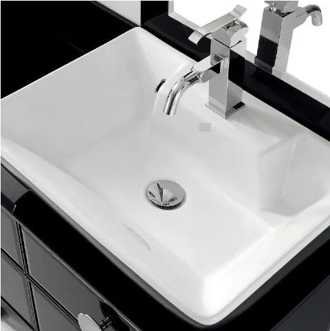 Aquamoon Avatar 47 Modern Bathroom Vanity Set - Black