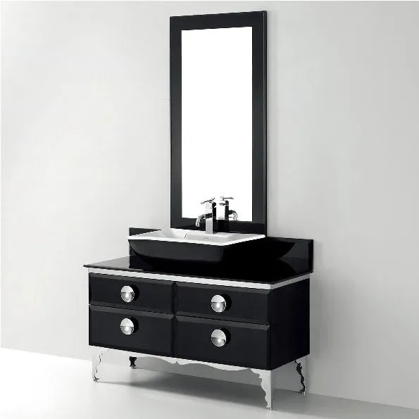 Aquamoon Avatar 47 Modern Bathroom Vanity Set - Black