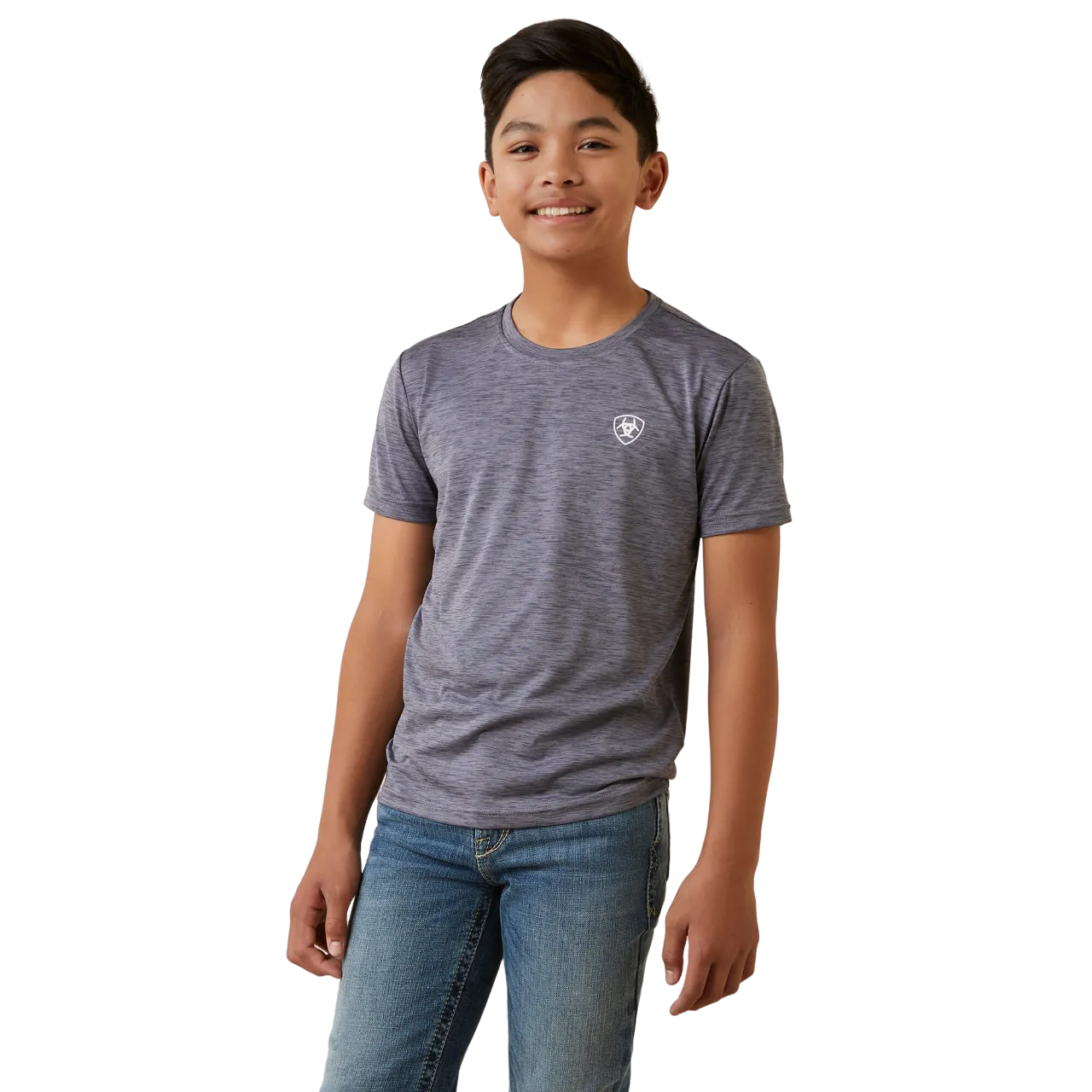 Ariat Boy's Charger Seal Graystone Short Sleeve Shirt