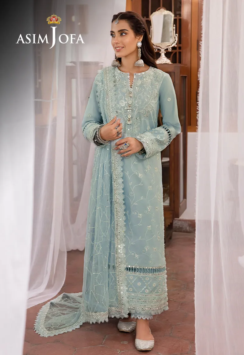 Asim Jofa Shadow Work Lawn Silk Collection – AJSW-12