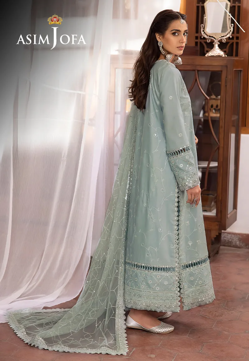 Asim Jofa Shadow Work Lawn Silk Collection – AJSW-12