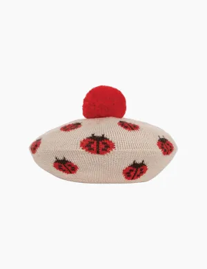 Belou Knit Beret in Ladybug