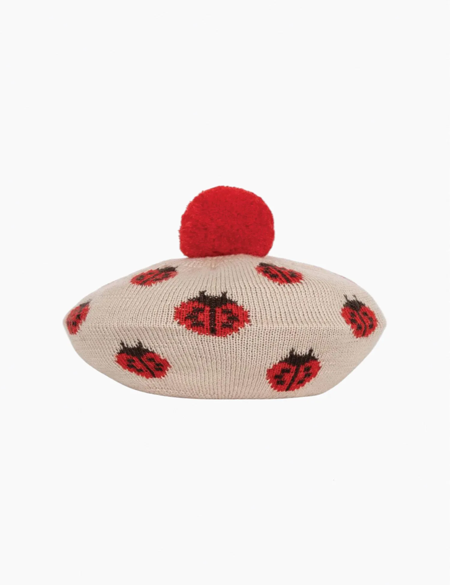 Belou Knit Beret in Ladybug