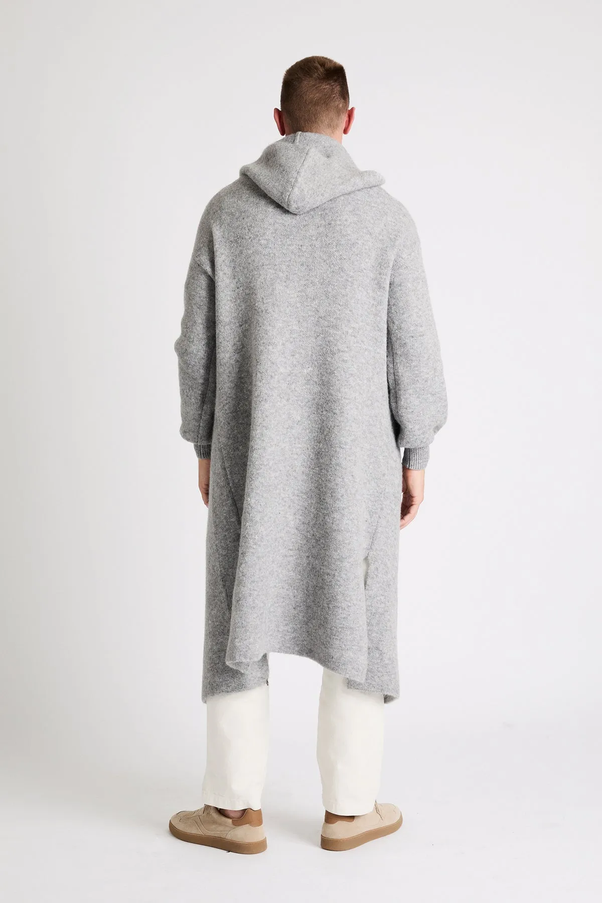   Beryll Alvaro Cashmere Blend Coat with Hood | Light Gray