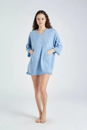   Beryll Cashmere Mini Dress | Sky Blue