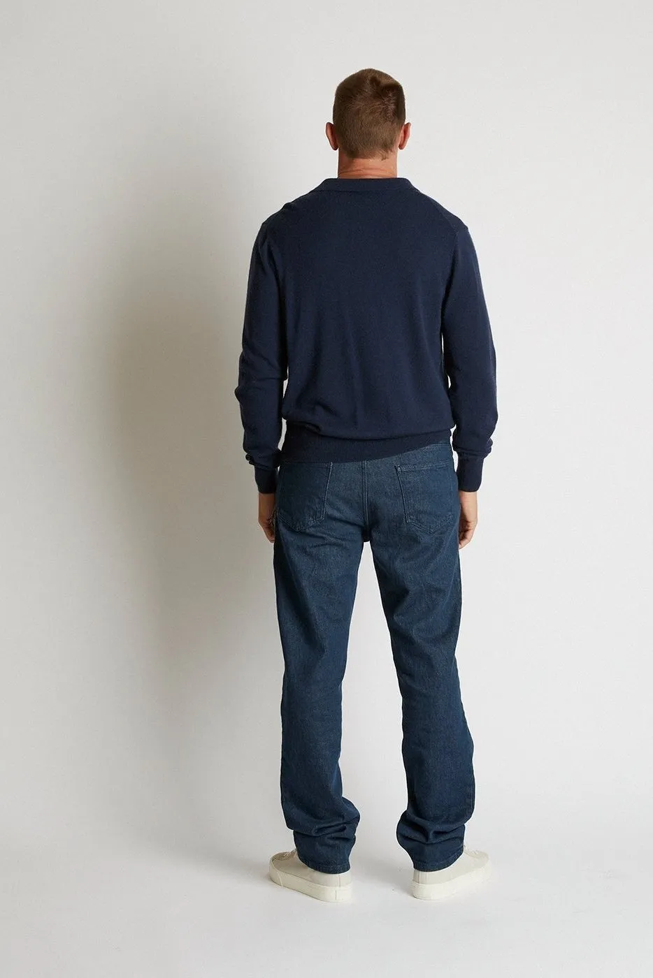   Beryll Max Cashmere Polo Long Sleeve | Russian Navy