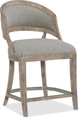 BOHEME GARNIER BARREL BACK COUNTER STOOL