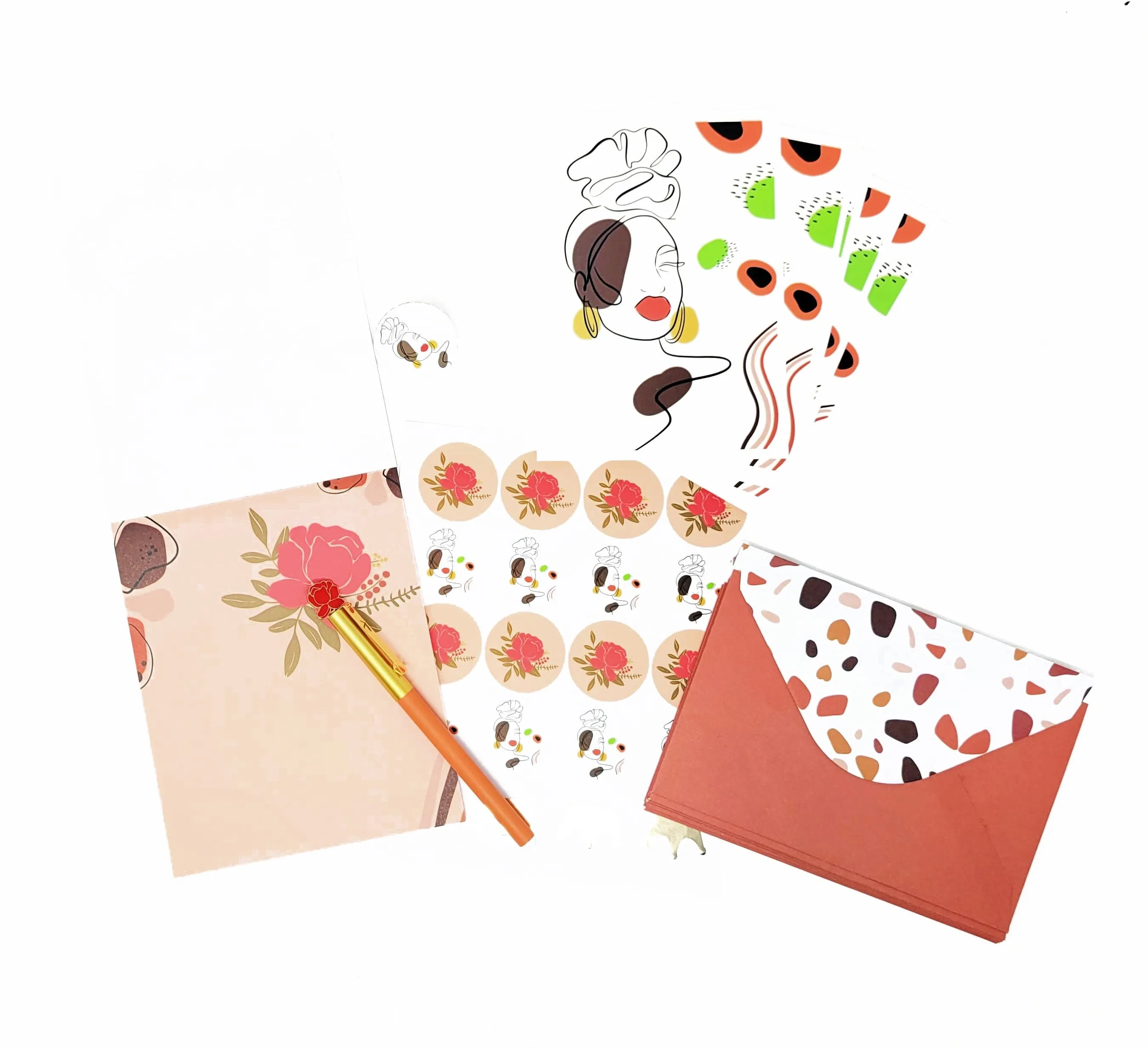 Boho Chic Stationery Set