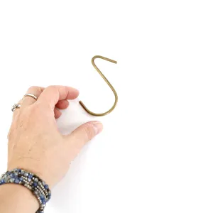 Brass "S" Hook