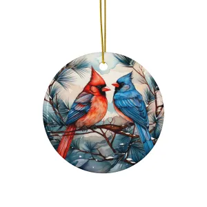 Cardianls Ceramic Ornaments, 2-Side Print