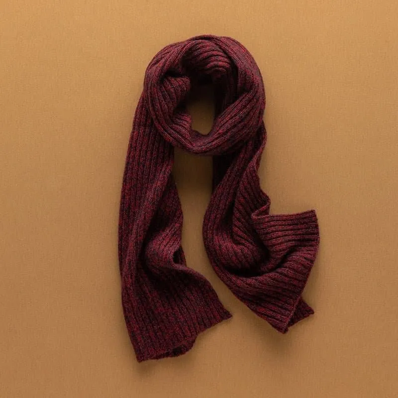 Cashmere Knitted Scarf - Soft & Stylish Winter Accessory | 135cm-175cm Length