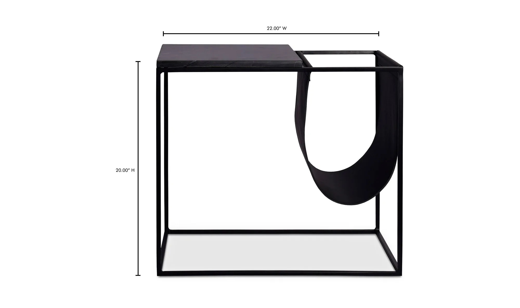 Cave Magazine Rack | Black