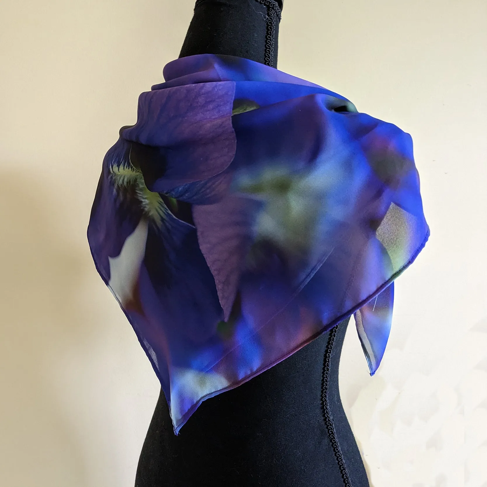 Chiffon Scarf - Violets