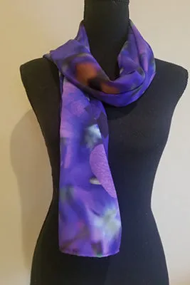 Chiffon Scarf - Violets