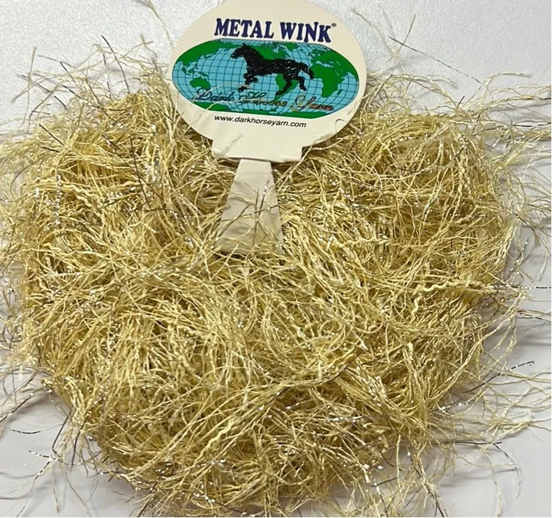 Dark Horse Metal Wink Eyelash Yarn