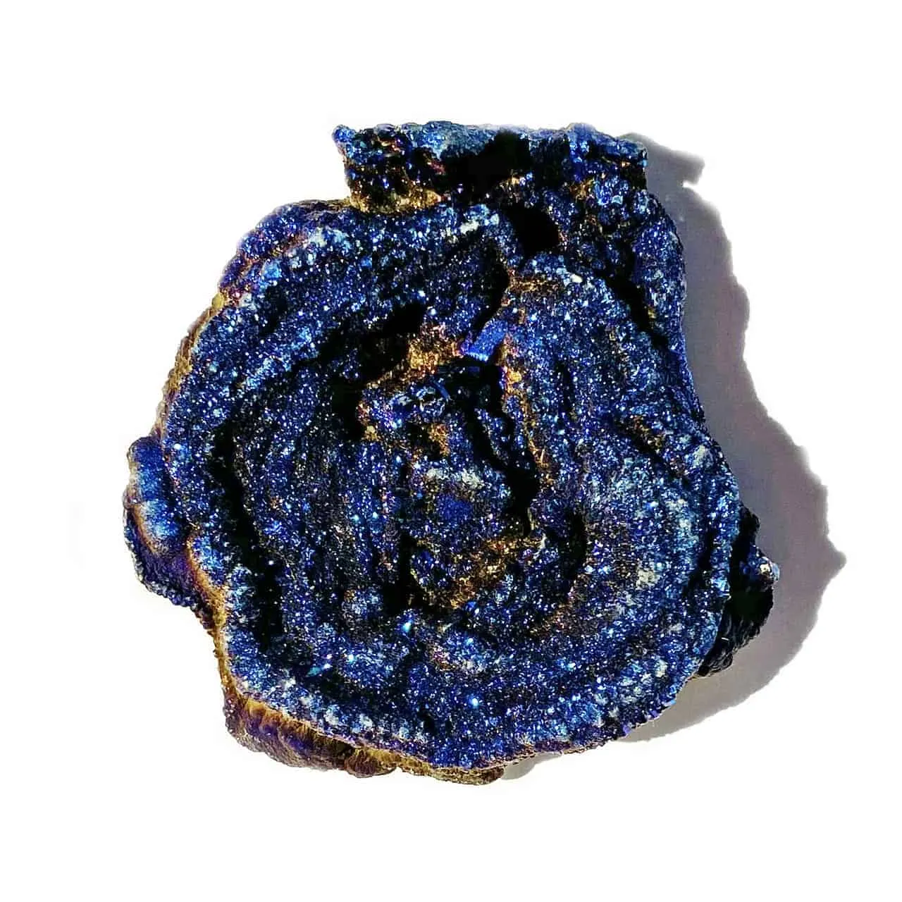 Drusy Deep Blue Rosette 50mm - 1 piece