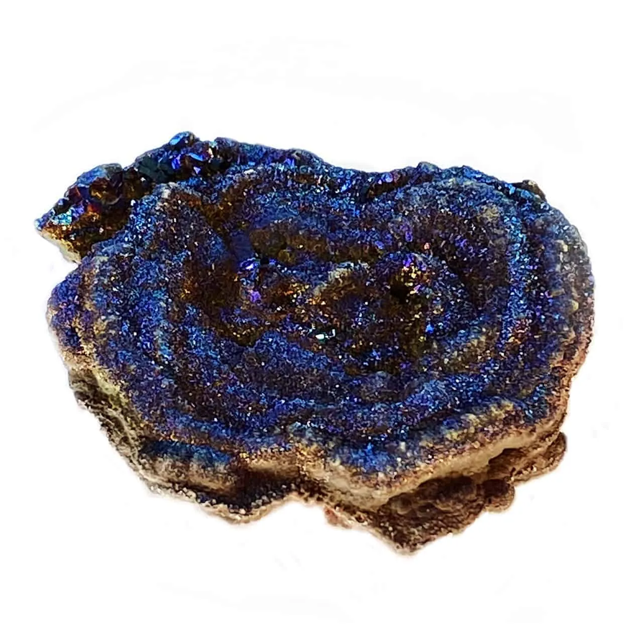 Drusy Deep Blue Rosette 50mm - 1 piece