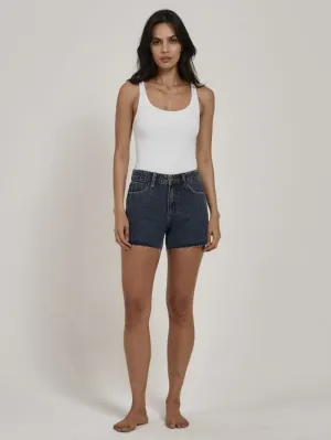 Erica Mid Rise Short - Worn In Blue