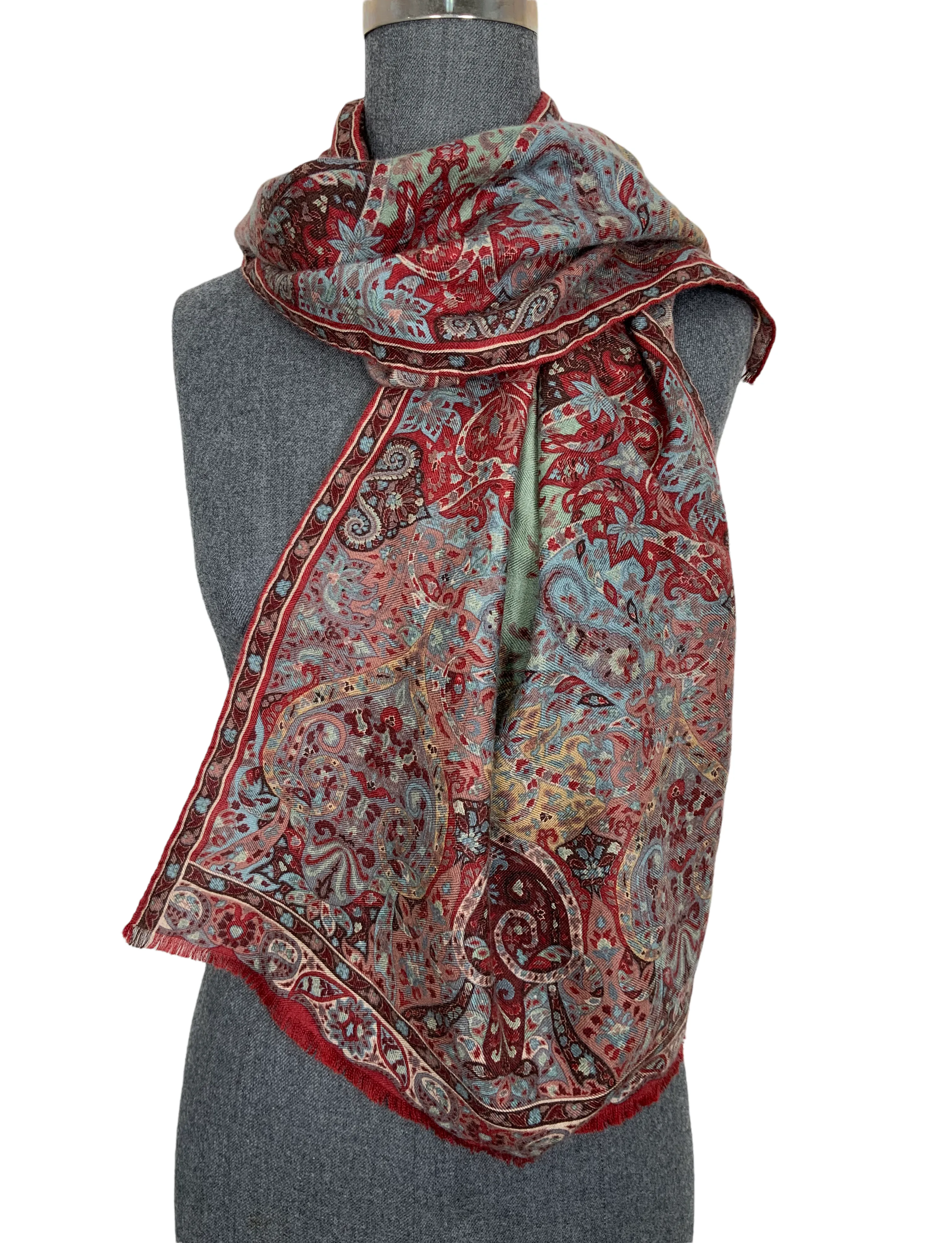 ETRO Paisley Fringe Trim Oblong Scarf