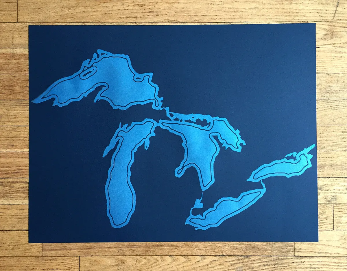 Great Lakes Art Print Poster