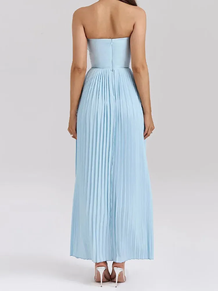 Hannah - Strapless maxi dress