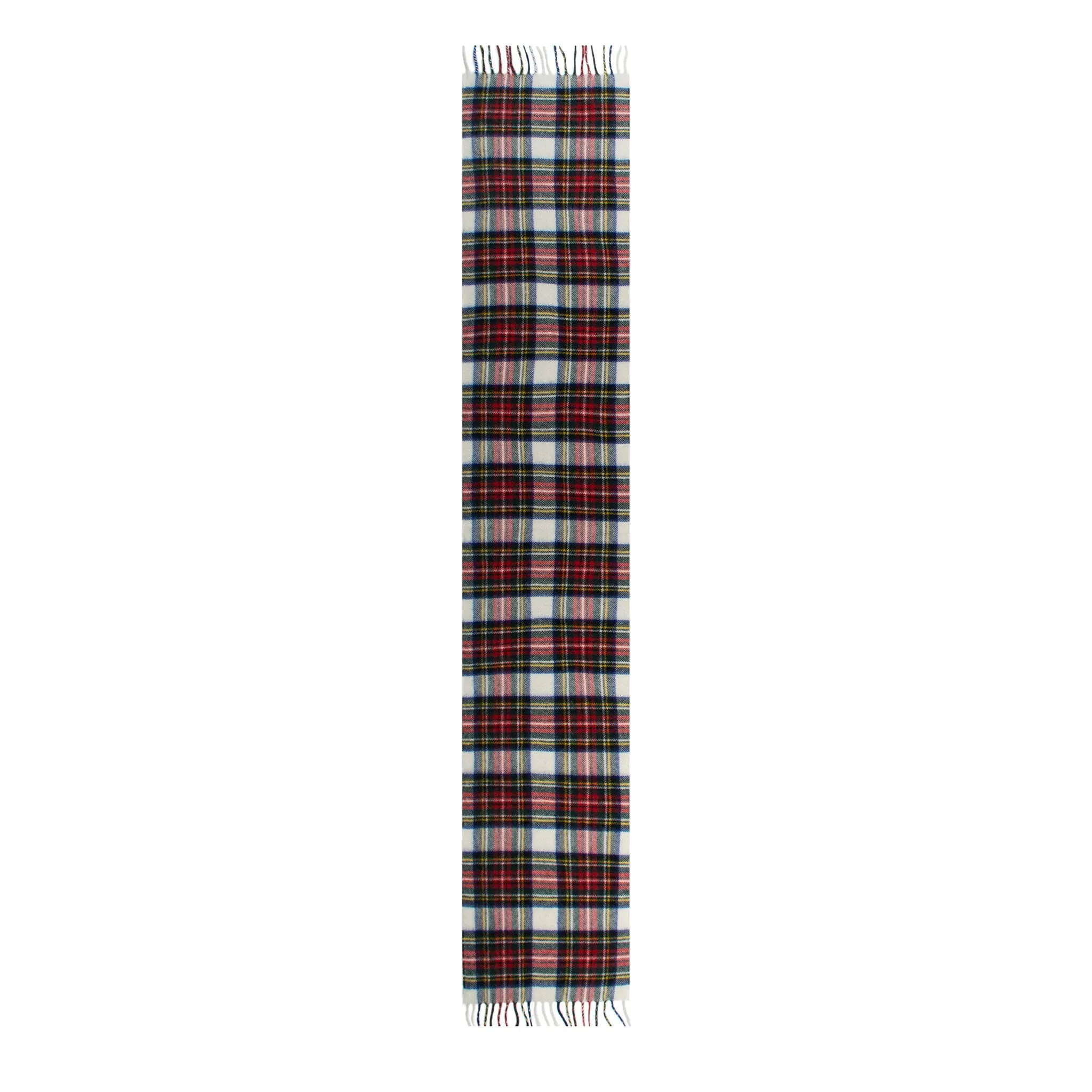 Heritage Tartan Check Cashmere Scarf with Tassels and Gift Box