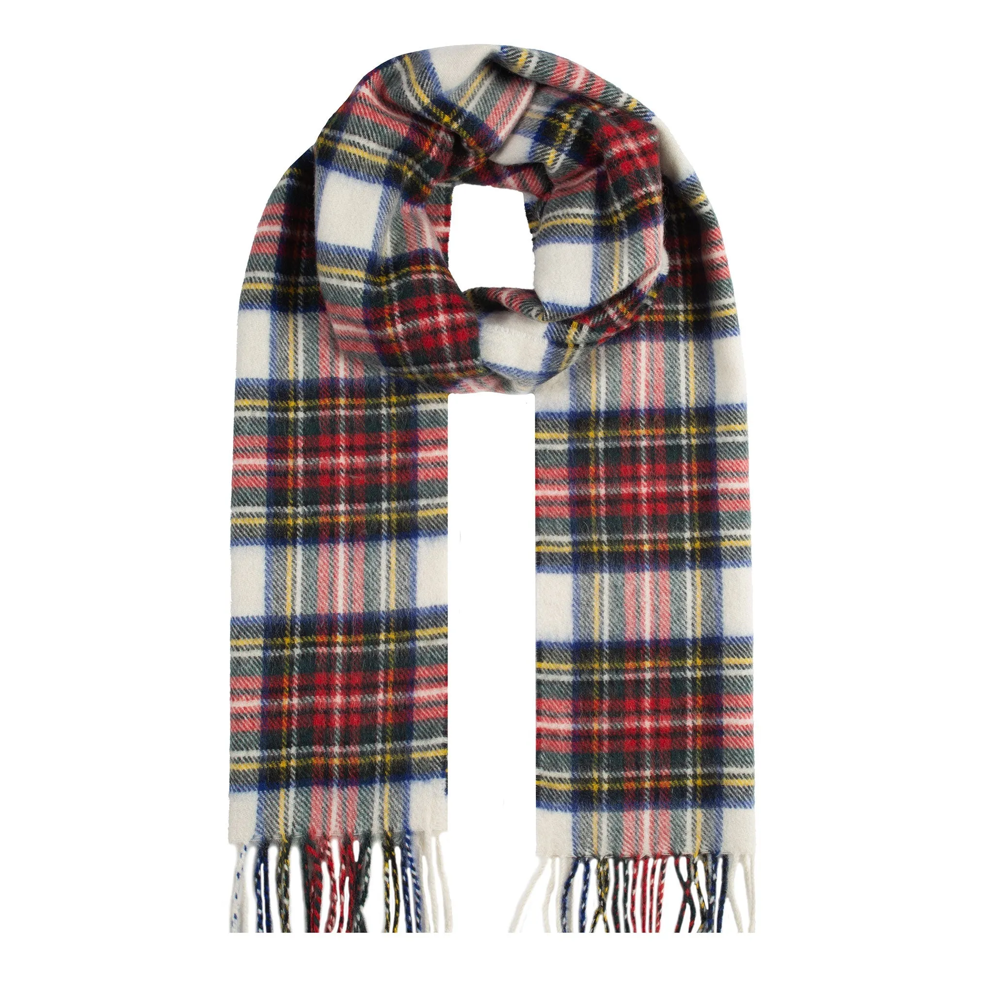 Heritage Tartan Check Cashmere Scarf with Tassels and Gift Box