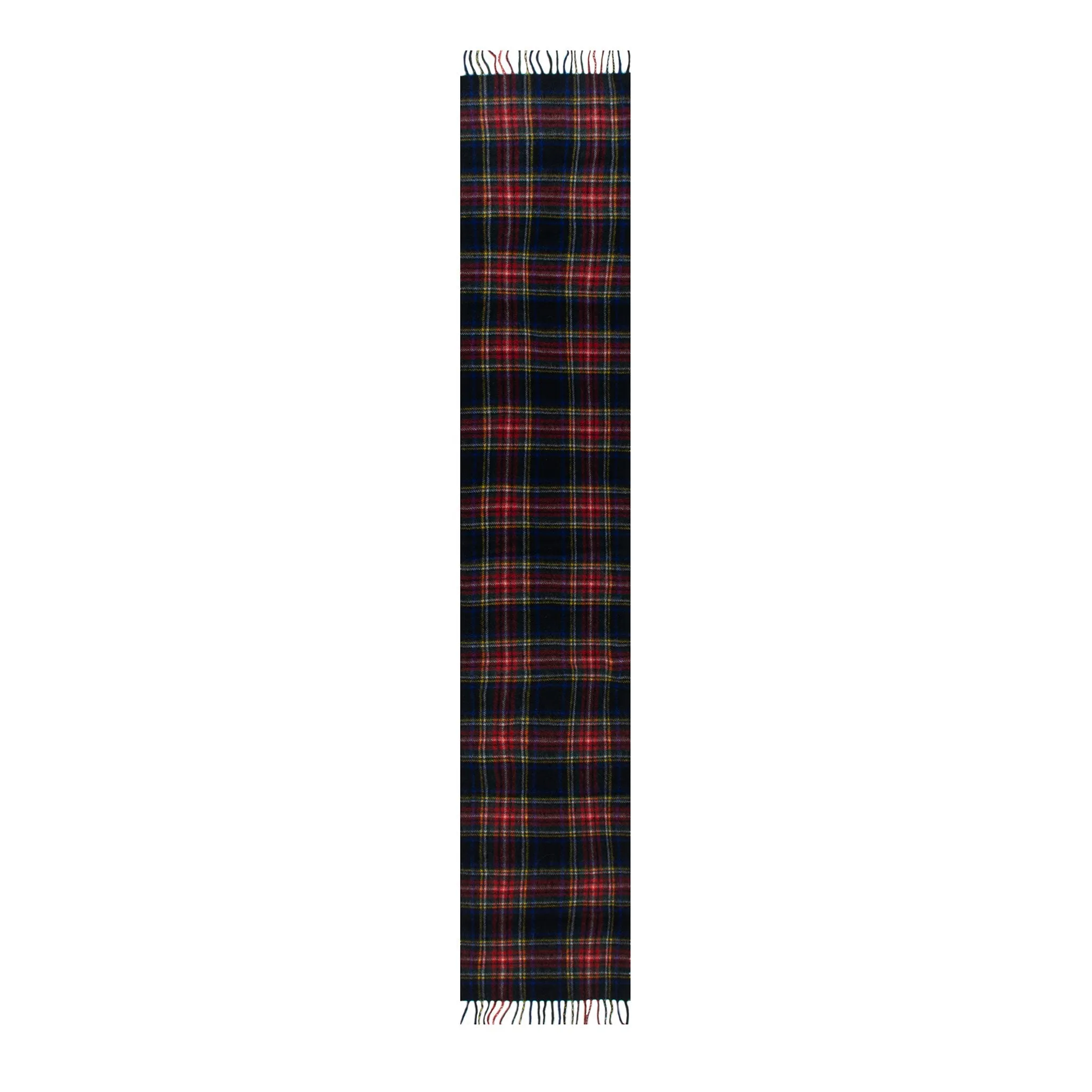 Heritage Tartan Check Cashmere Scarf with Tassels and Gift Box