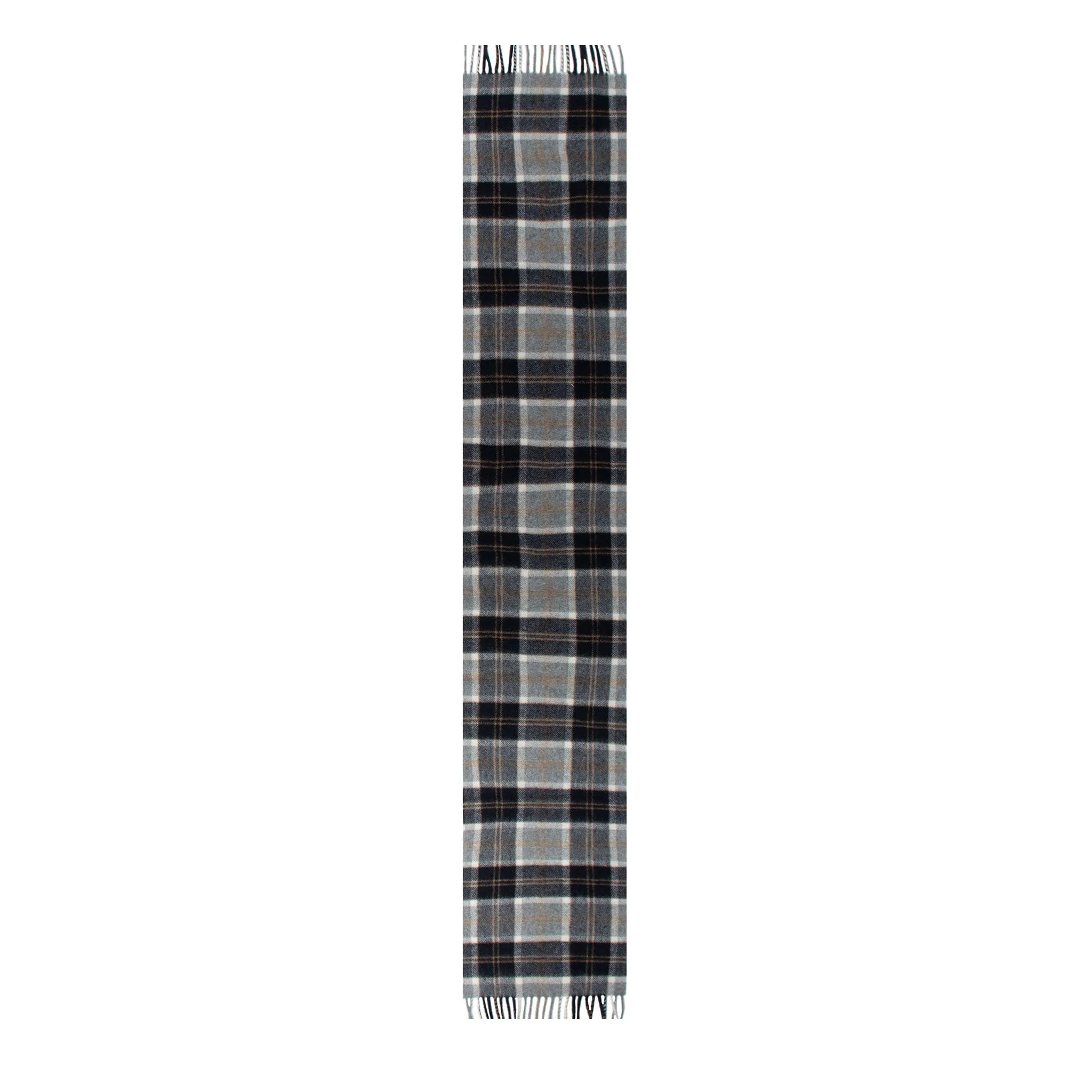 Heritage Tartan Check Cashmere Scarf with Tassels and Gift Box