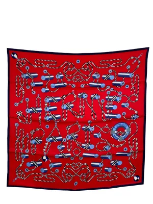 Hermes Silk Cordages Scarf 70