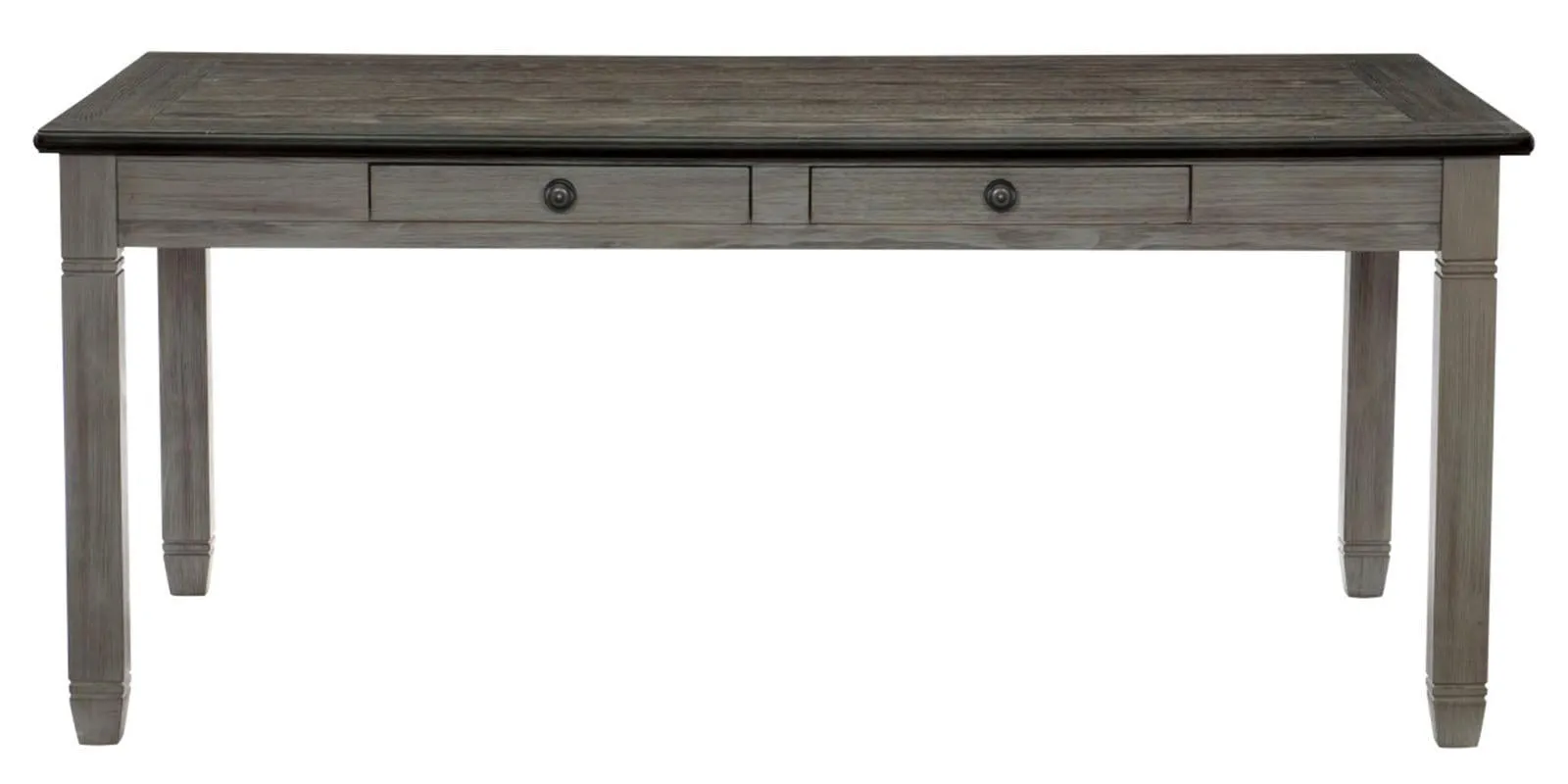 Homelegance Granby Dining Table in Coffee and Antique Gray 5627GY-72