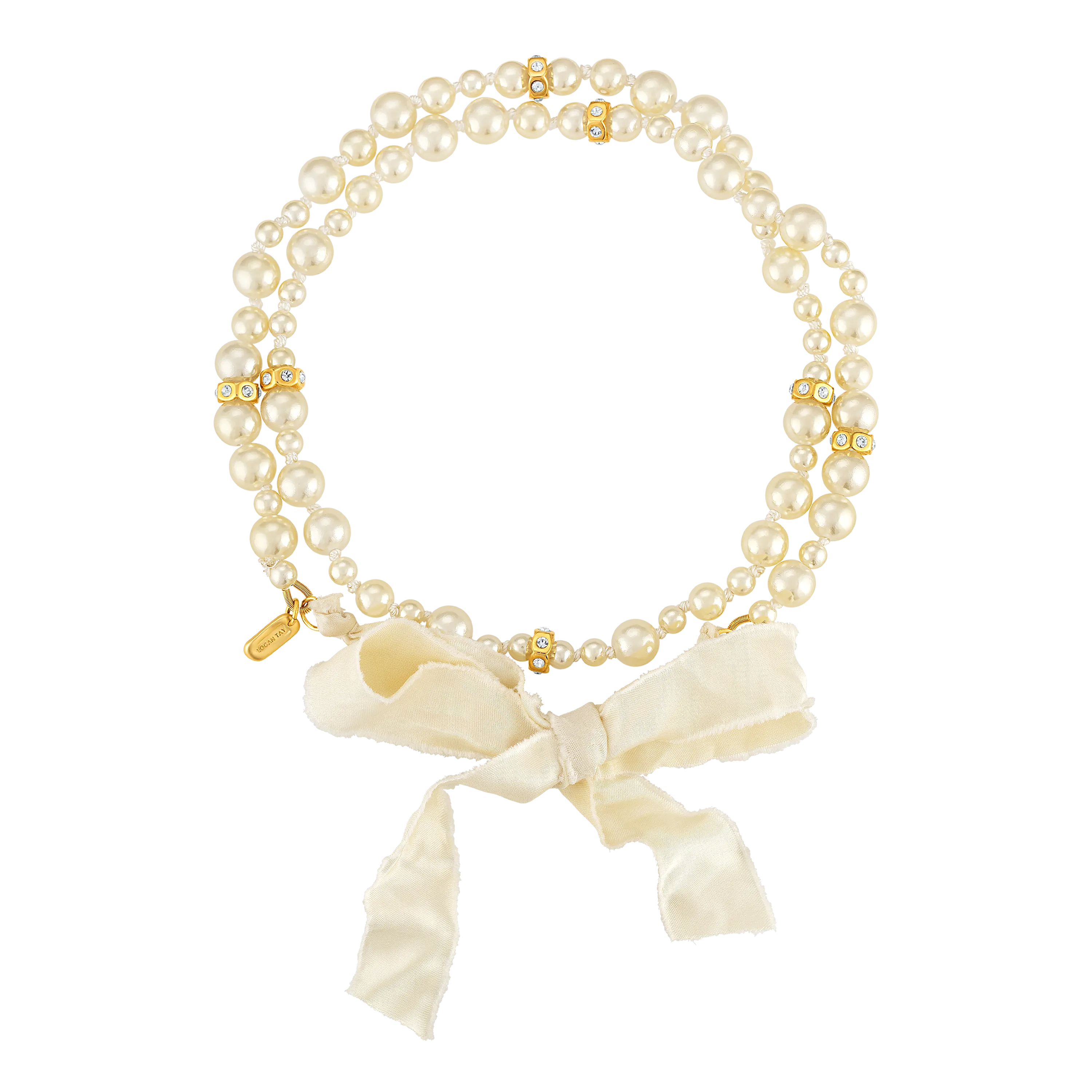 Ivory Pearl Bow Necklace