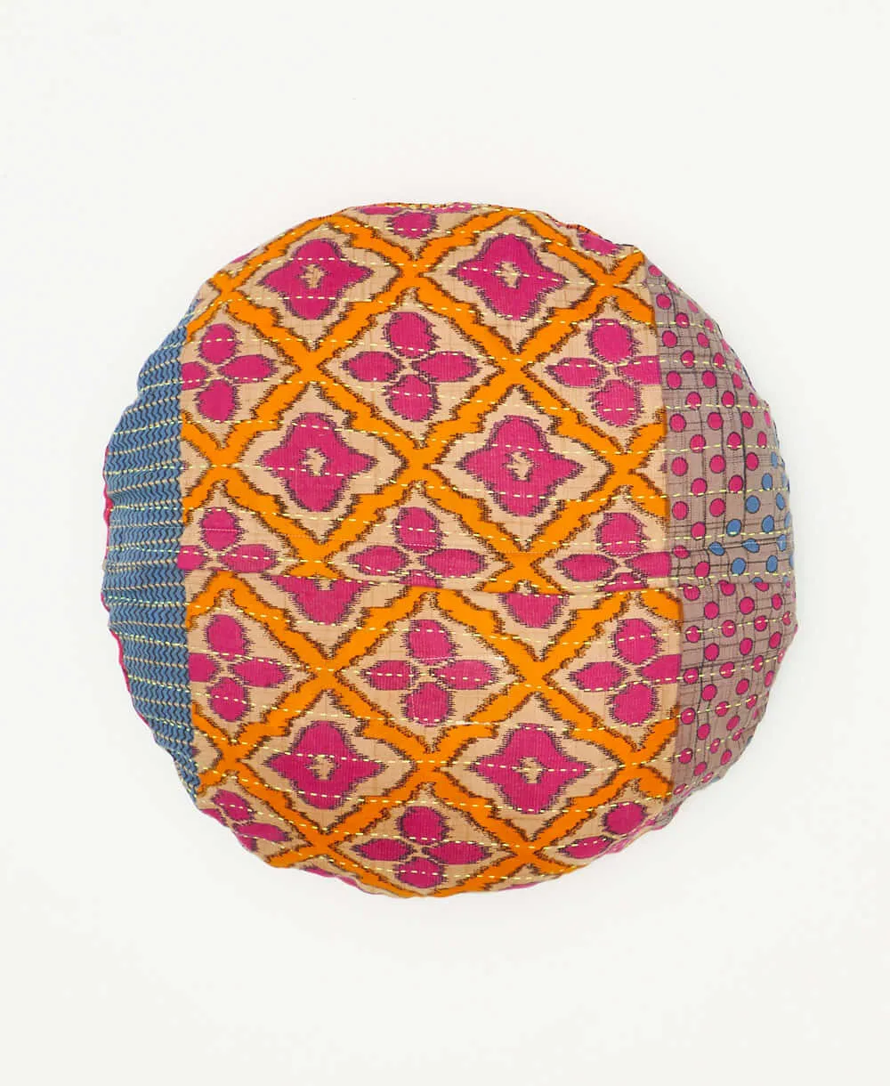 Kantha Round Pillow - No. 240111