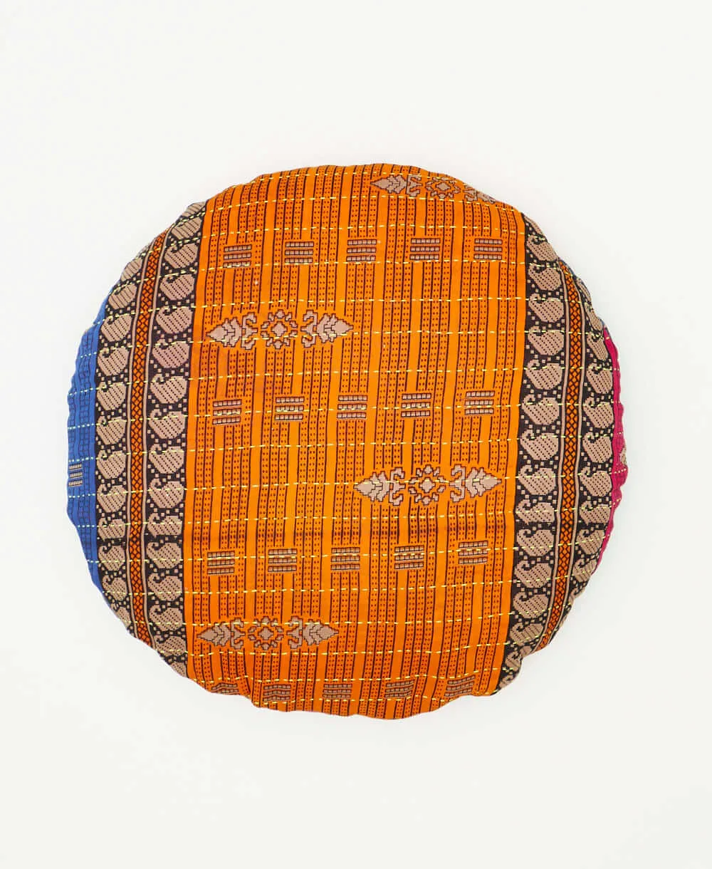 Kantha Round Pillow - No. 240111