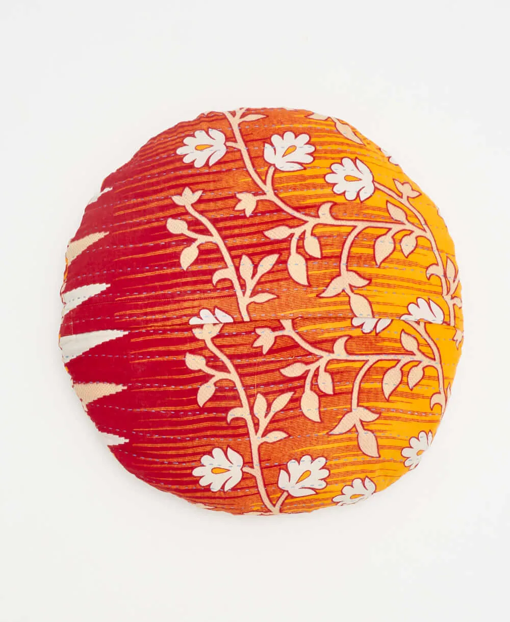 Kantha Round Pillow - No. 240327