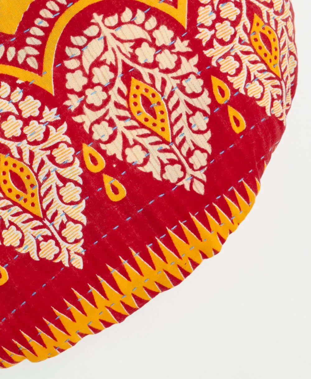 Kantha Round Pillow - No. 240327