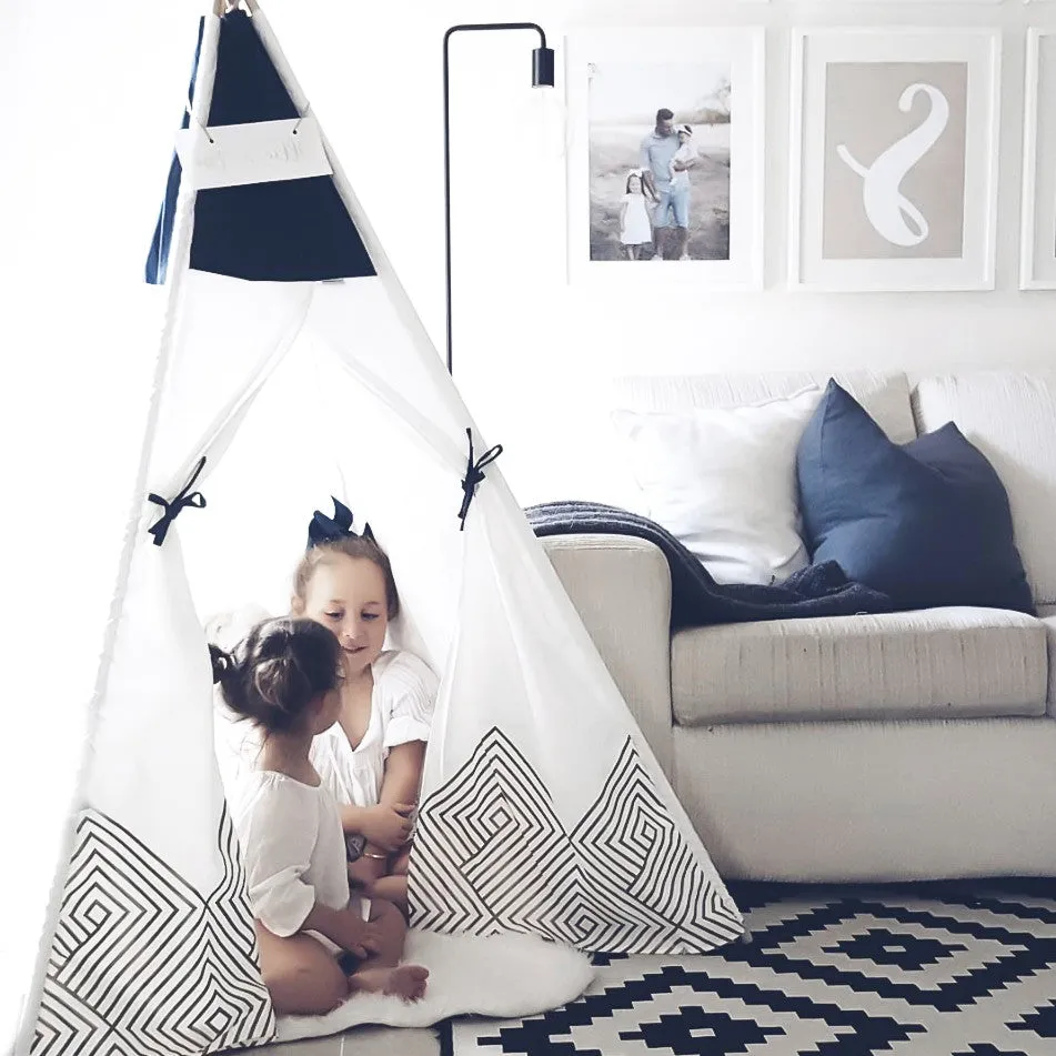 Kids Teepee Tent | Navy Blue