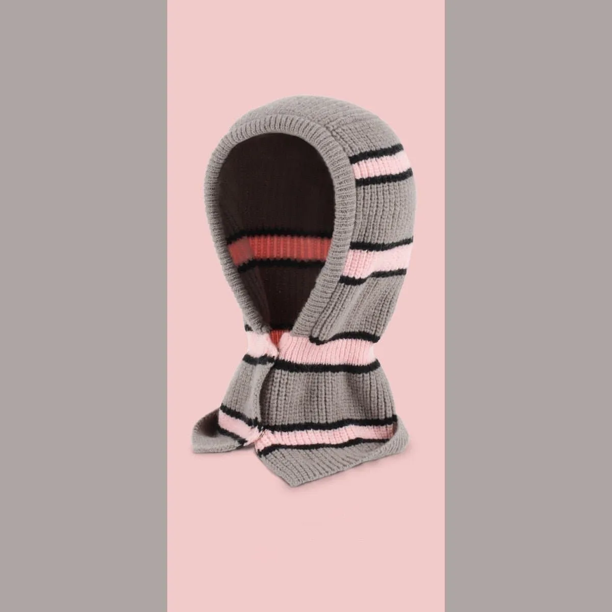 Knitted Cotton Cap Scarf - Fashionable Warmth and Versatility