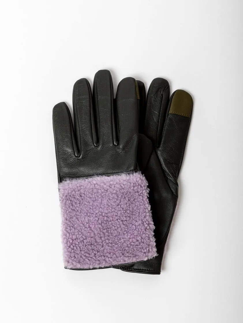 Leather and Shearling Gloves