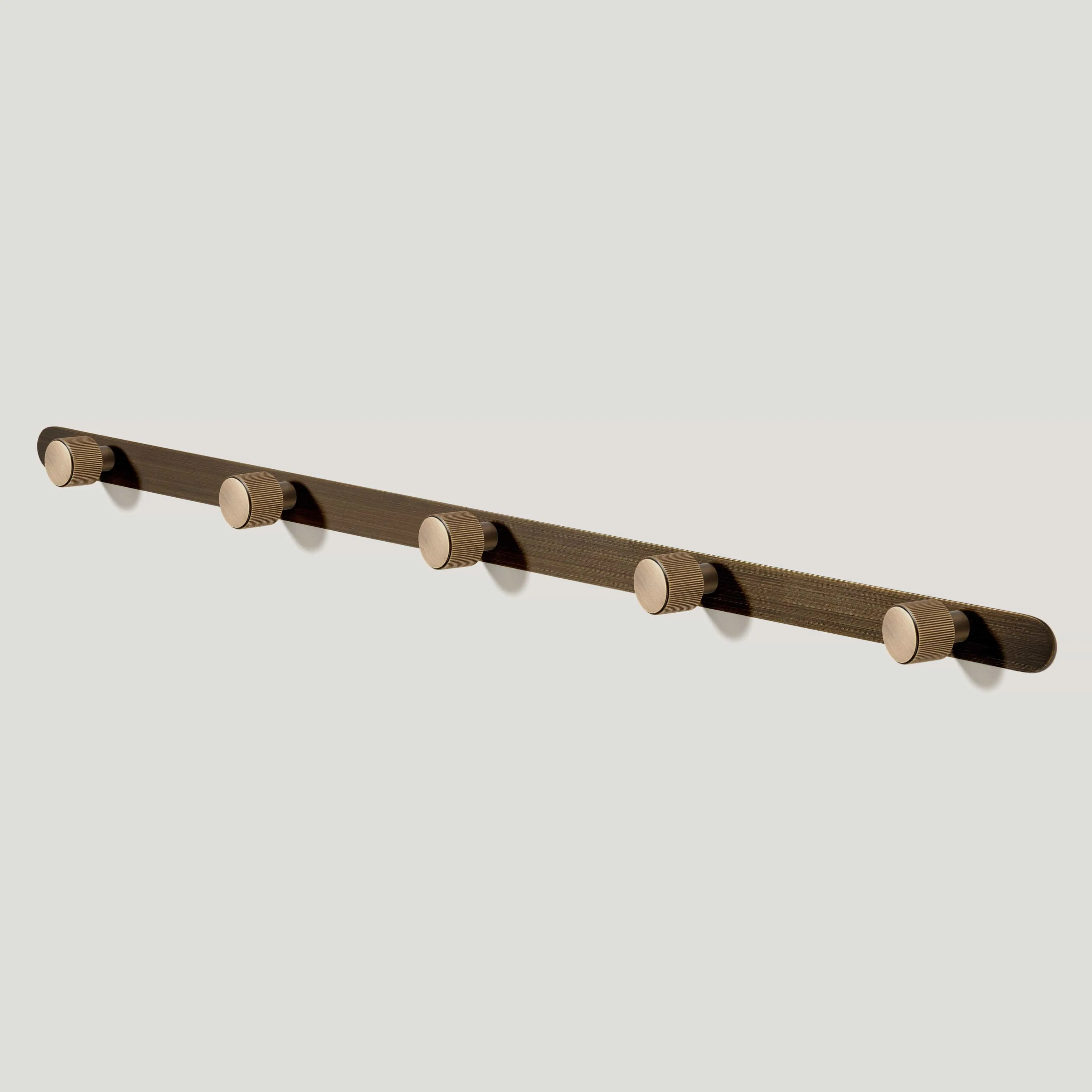 LENNON Metal Wall Mounted Coat Rack - Antique Brass