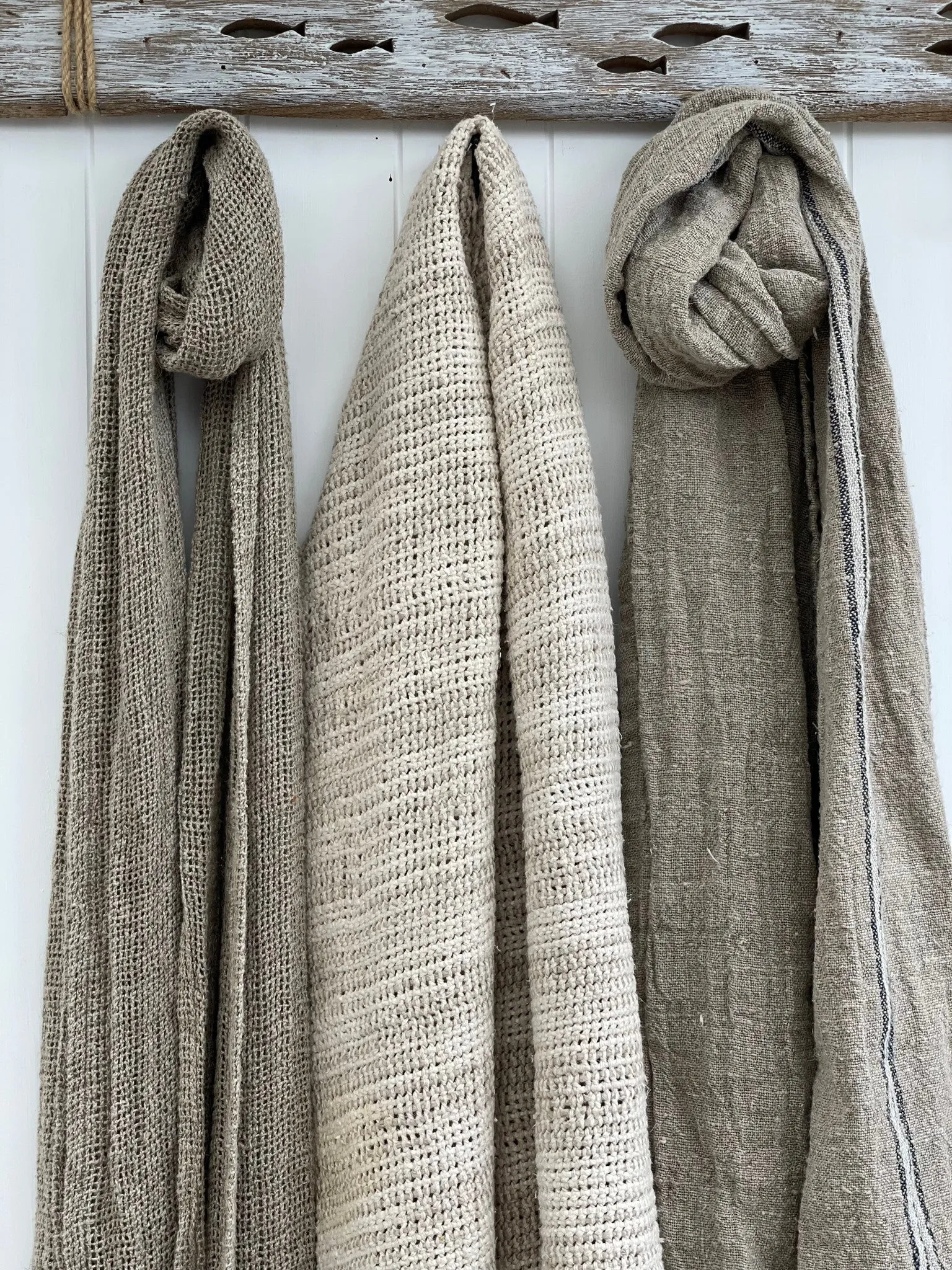 Leno Linen Scarf | Rustic Linen