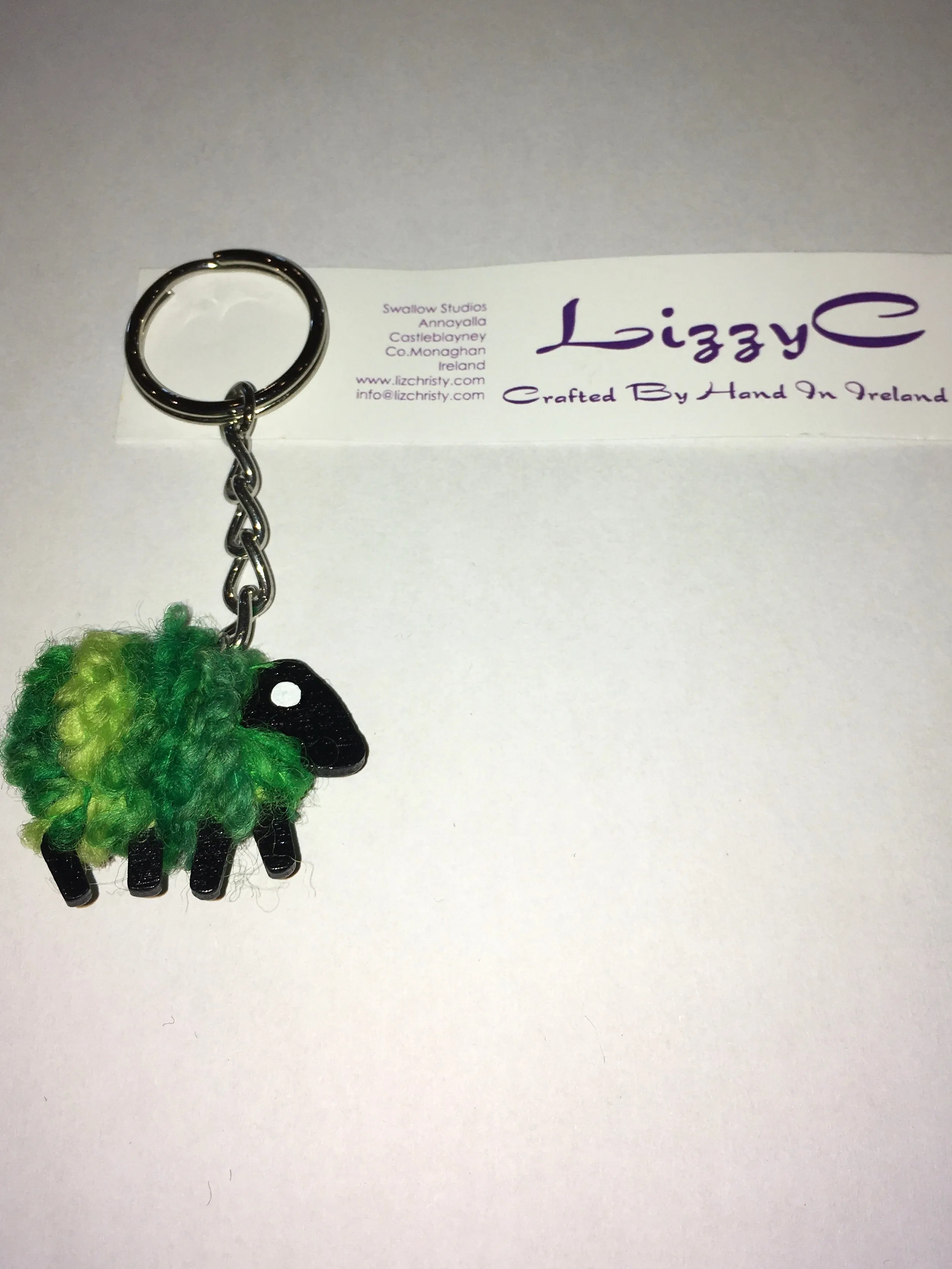 Lizzy C Sheep Keyring