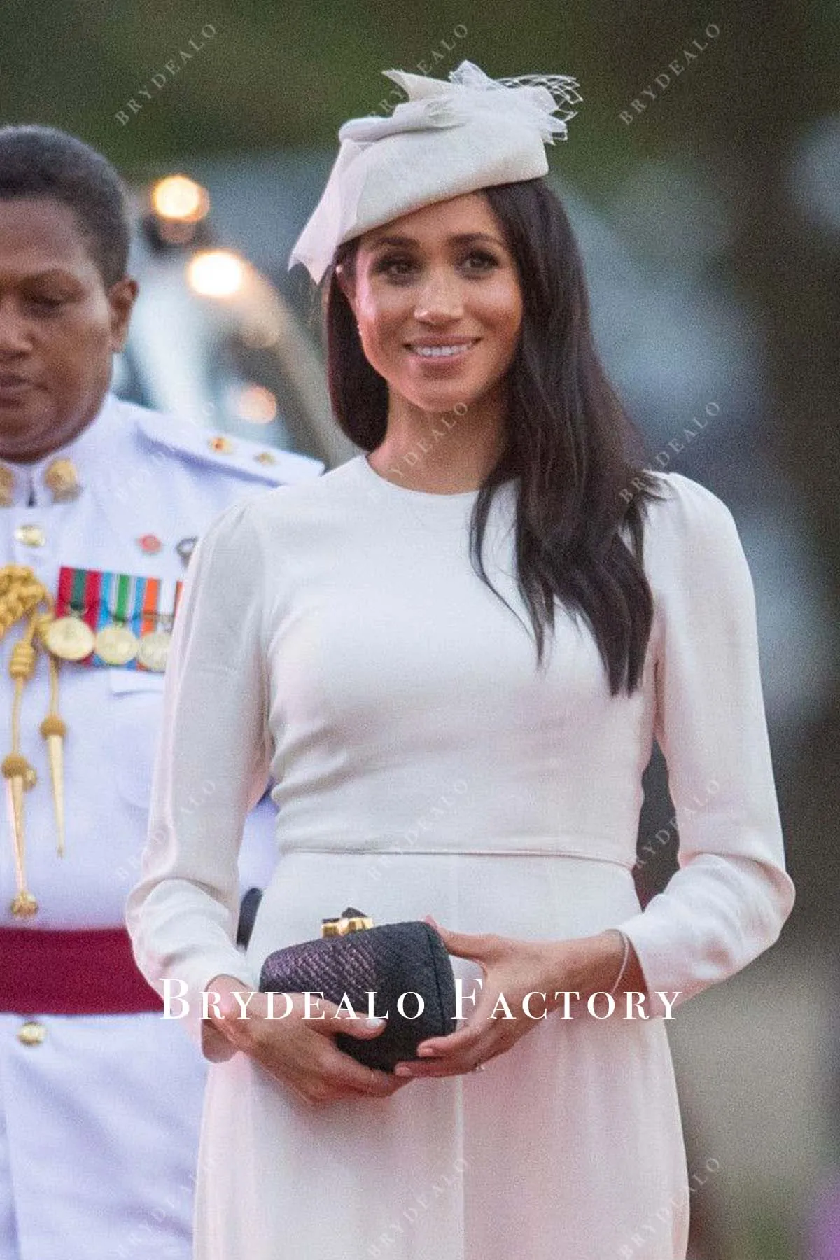 Meghan Markle Suva’s Nausori Airport 2018 White Dress