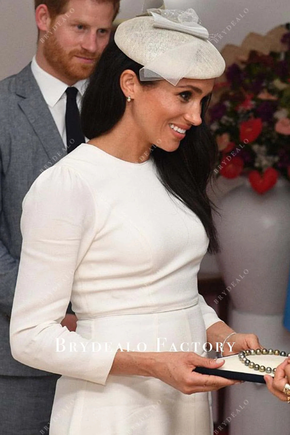 Meghan Markle Suva’s Nausori Airport 2018 White Dress