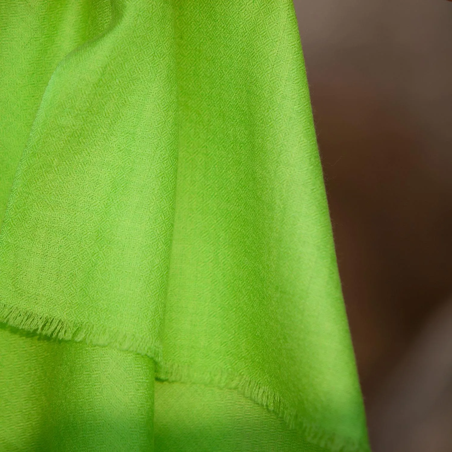 Merino Wool Shawl Lime