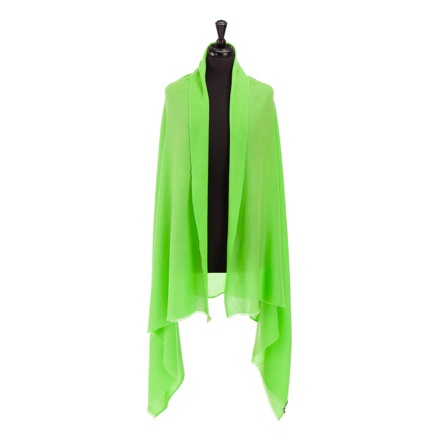 Merino Wool Shawl Lime