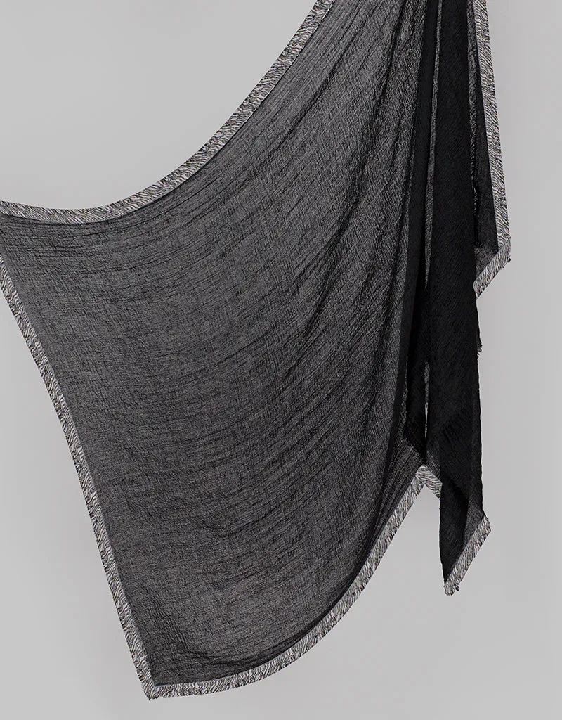 Modelle Crinkled Scarf - Shades of Black